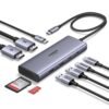 UGREEN 9-in-1 USB-C Hub Dual 4K HDMI 100W PD SD TF USB Dock Adapter for Laptop