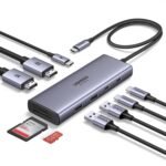 UGREEN 9-in-1 USB-C Hub Dual 4K HDMI 100W PD SD TF USB Dock Adapter for Laptop
