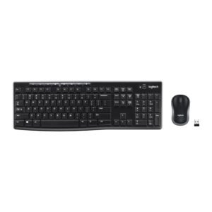 Logitech MK270 Wireless Keyboard and Mouse Combo 2.4GHz USB Receiver Black